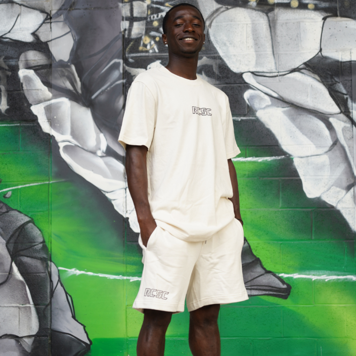 RCSC Short Molletonné blanc cassé