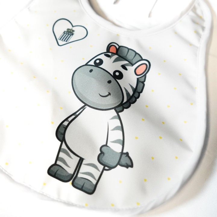 Rcsc-bavoir mini zèbre