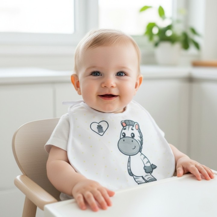 Rcsc-bavoir mini zèbre