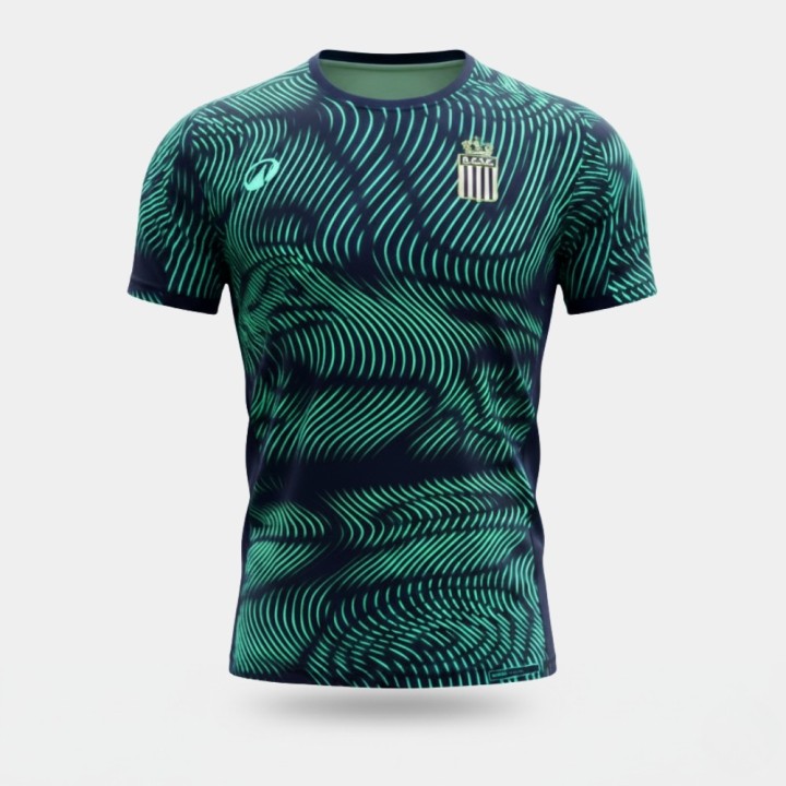 Rcsc-T-shirt Wavy marine et vert