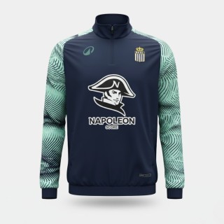 Rcsc- Veste 1/2 zip  WAVY marine et vert