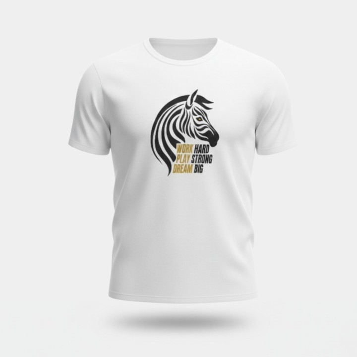 Rcsc-T-shirt Blanc (work hard..) (TM)