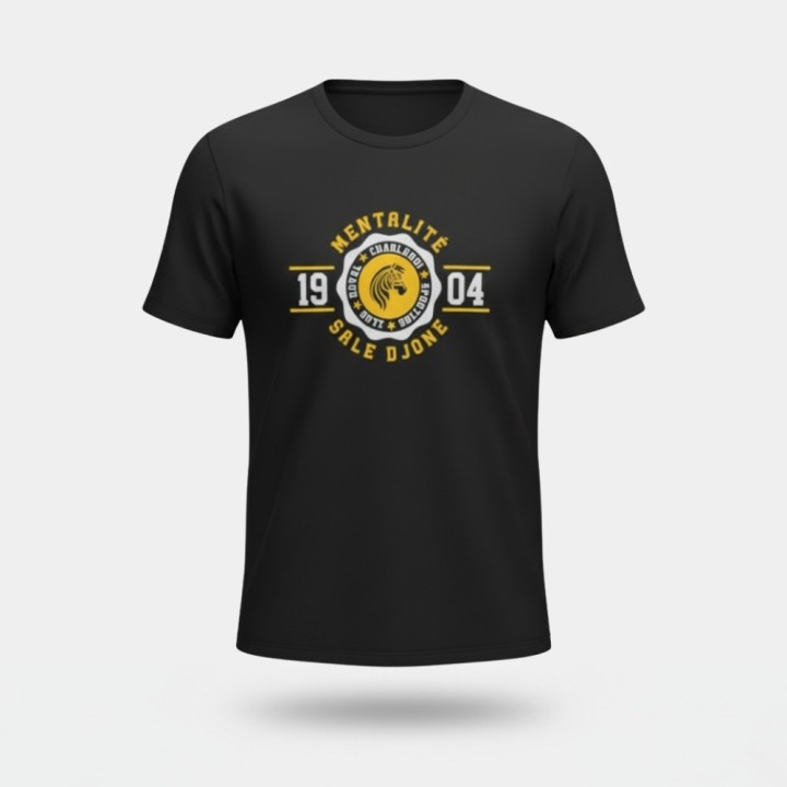 Rcsc-T-shirt Noir "Mentalité" (TM)