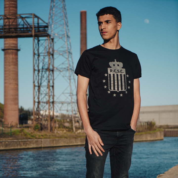 RCSC T-shirt logo central - Black