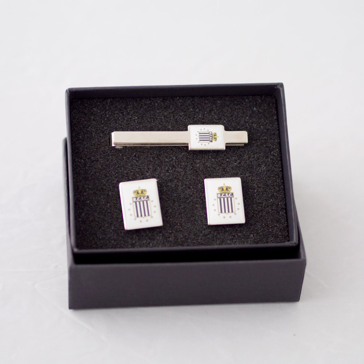 épingle cravate et boutons de manchette rcsc